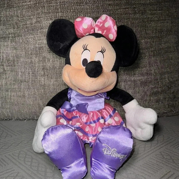 Disney Minnie Mouse 16" Purple Plush - Picture 1 of 5